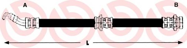 Mangueira do freio dianteira T54011 Brembo