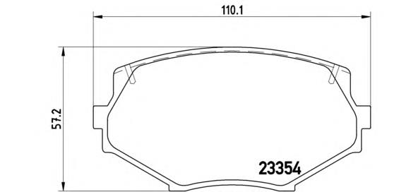 P49020 Brembo sapatas do freio dianteiras de disco