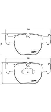 P44012 Brembo sapatas do freio dianteiras de disco