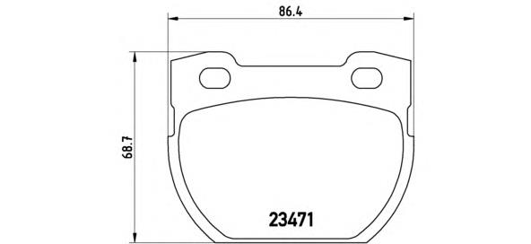 Купить P44007 Brembo Колодки тормозные задние, дисковые