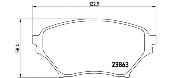 Передние тормозные колодки P49029 Brembo