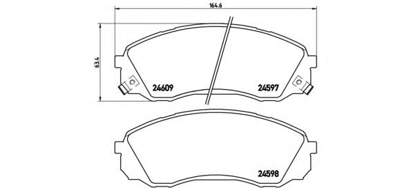 Купить P30041 Brembo Колодки тормозные