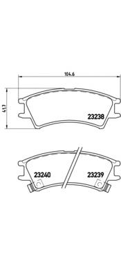 Передние тормозные колодки P30011 Brembo