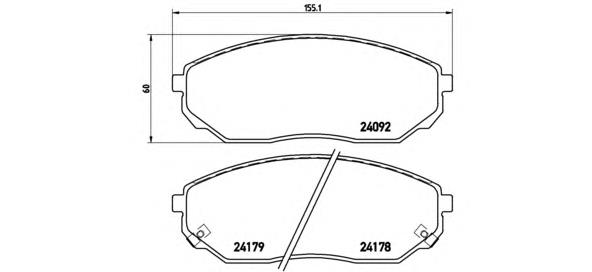 Купить P30019 Brembo Колодки тормозные