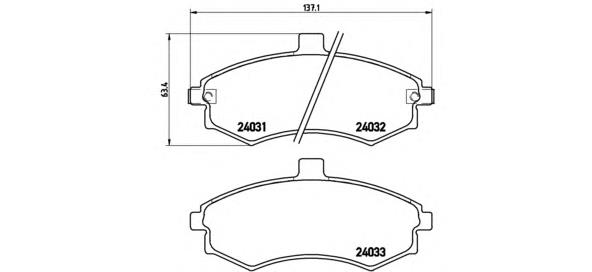 Купить P30020 Brembo Колодки тормозные