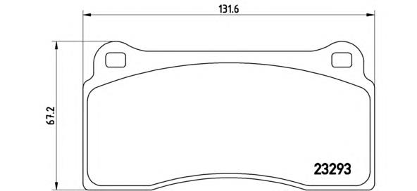 P36018 Brembo sapatas do freio dianteiras de disco