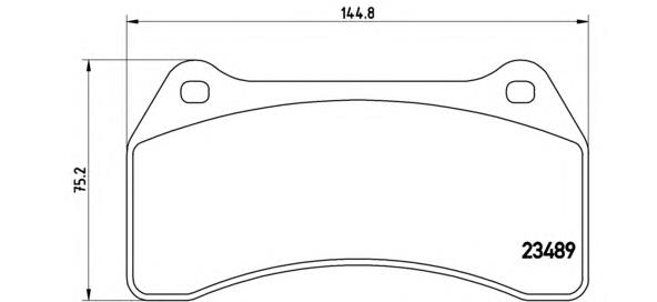 Передние тормозные колодки P36014 Brembo