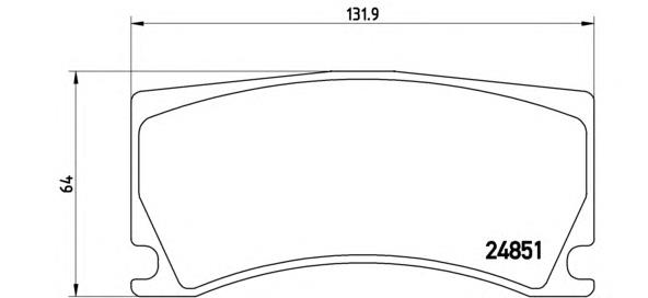 Задние тормозные колодки P36024 Brembo