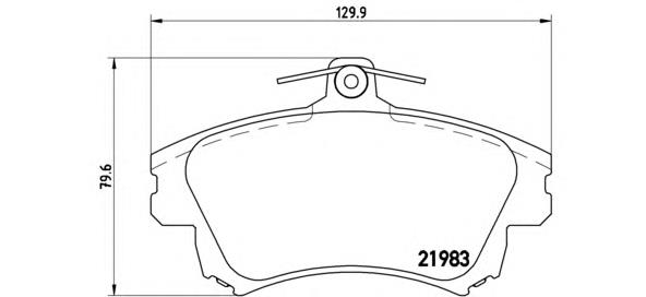 Купить P54036 Brembo Колодки тормозные