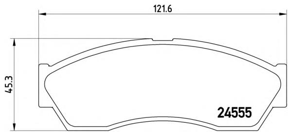 Передние тормозные колодки P52019 Brembo