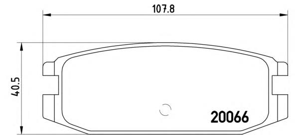 Sapatas do freio dianteiras de disco P54011 Brembo