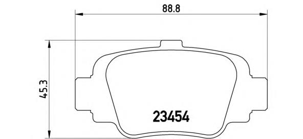 Задние тормозные колодки P56032 Brembo