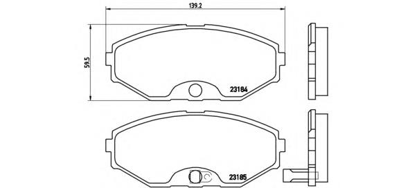 Передние тормозные колодки P56045 Brembo