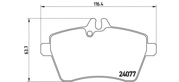 P50054 Brembo sapatas do freio dianteiras de disco