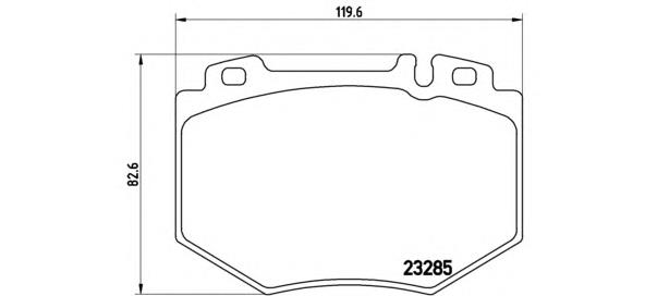 P50048 Brembo sapatas do freio dianteiras de disco