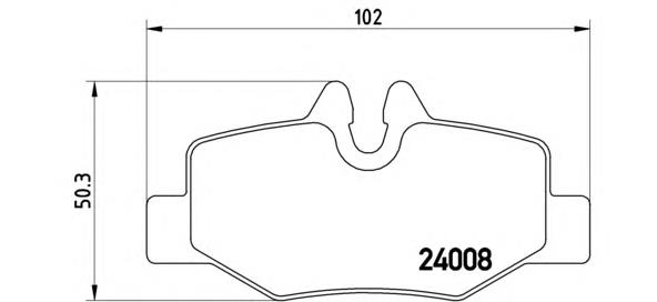Задние тормозные колодки P50051 Brembo