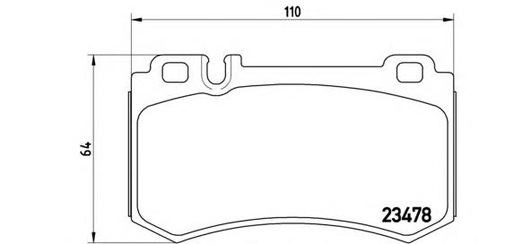 Купить P50061 Brembo Колодки тормозные задние, дисковые