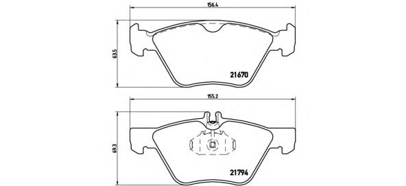 P50026 Brembo sapatas do freio dianteiras de disco