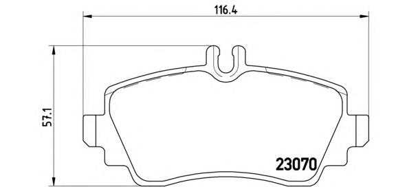 Передние тормозные колодки P50047 Brembo