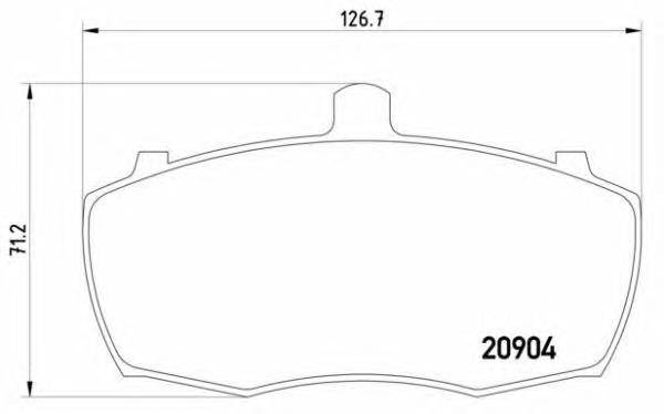 P52013 Brembo sapatas do freio dianteiras de disco