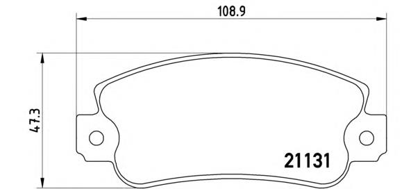 Sapatas do freio dianteiras de disco P23029 Brembo