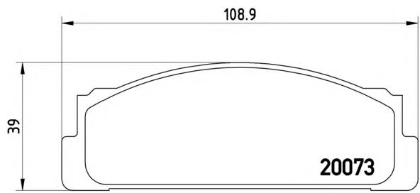 Передние тормозные колодки P23003 Brembo