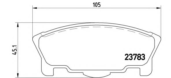 Передние тормозные колодки P16014 Brembo