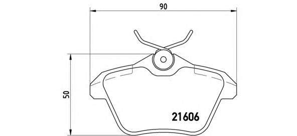 Купить P23067 Brembo Колодки тормозные задние, дисковые