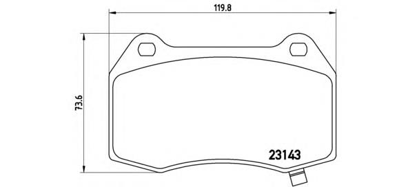 Передние тормозные колодки P09003 Brembo