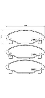 Передние тормозные колодки P16007 Brembo