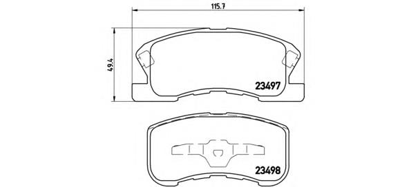 Тормозные колодки Brembo P16008