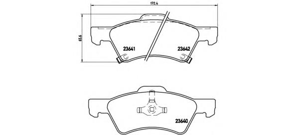 Передние тормозные колодки P11015 Brembo