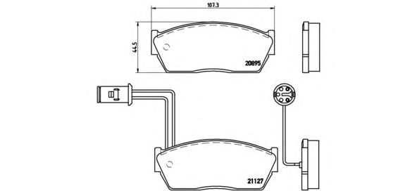 Купить P28009 Brembo Колодки тормозные