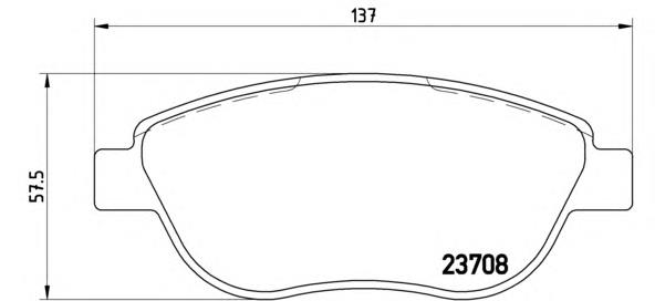 Передние тормозные колодки P23119 Brembo