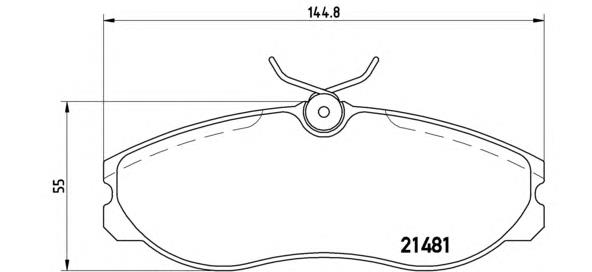 P24039 Brembo sapatas do freio dianteiras de disco