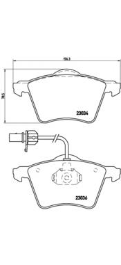 P85052 Brembo sapatas do freio dianteiras de disco