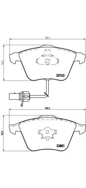 P85084 Brembo sapatas do freio dianteiras de disco