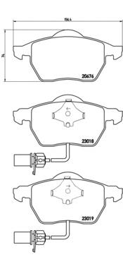 P85085 Brembo Колодки передние
