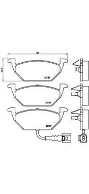 Передние тормозные колодки P85072 Brembo