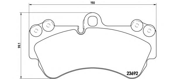 Купить P85069 Brembo Колодки тормозные