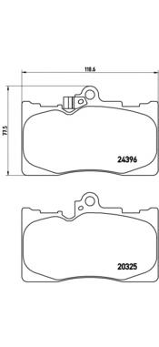 Купить P83072 Brembo Колодки тормозные
