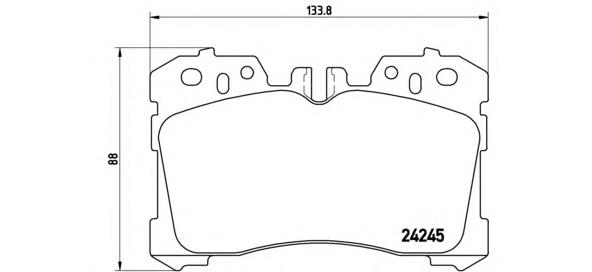 P83075 Brembo sapatas do freio dianteiras de disco