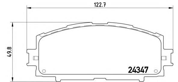 Тормозные колодки Brembo P83086