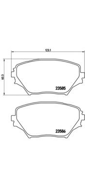 Купить P83055 Brembo Колодки тормозные