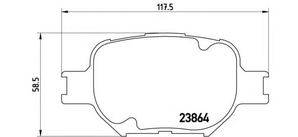 P83054 Brembo sapatas do freio dianteiras de disco