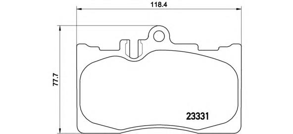 P83058 Brembo sapatas do freio dianteiras de disco