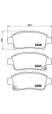 Передние тормозные колодки P83050 Brembo