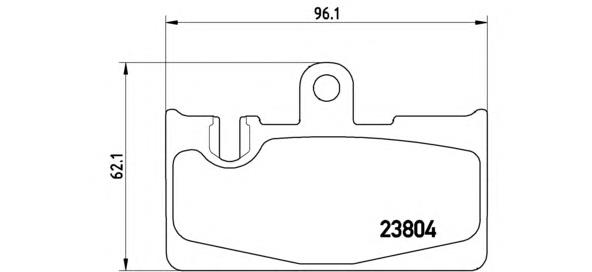 P83059 Brembo sapatas do freio traseiras de disco