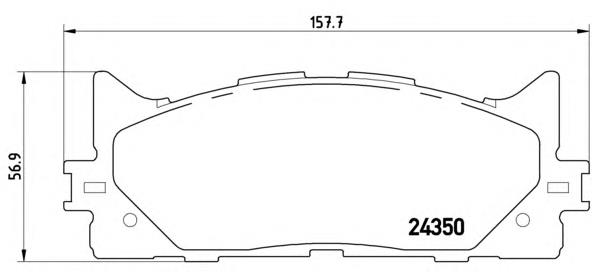 P83117 Brembo sapatas do freio dianteiras de disco