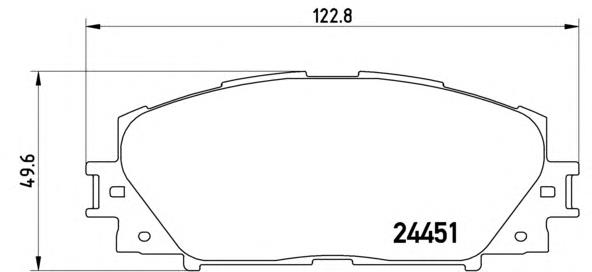 Передние тормозные колодки P83141 Brembo